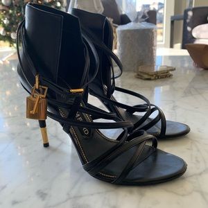 Tom Ford leather sandal heels
